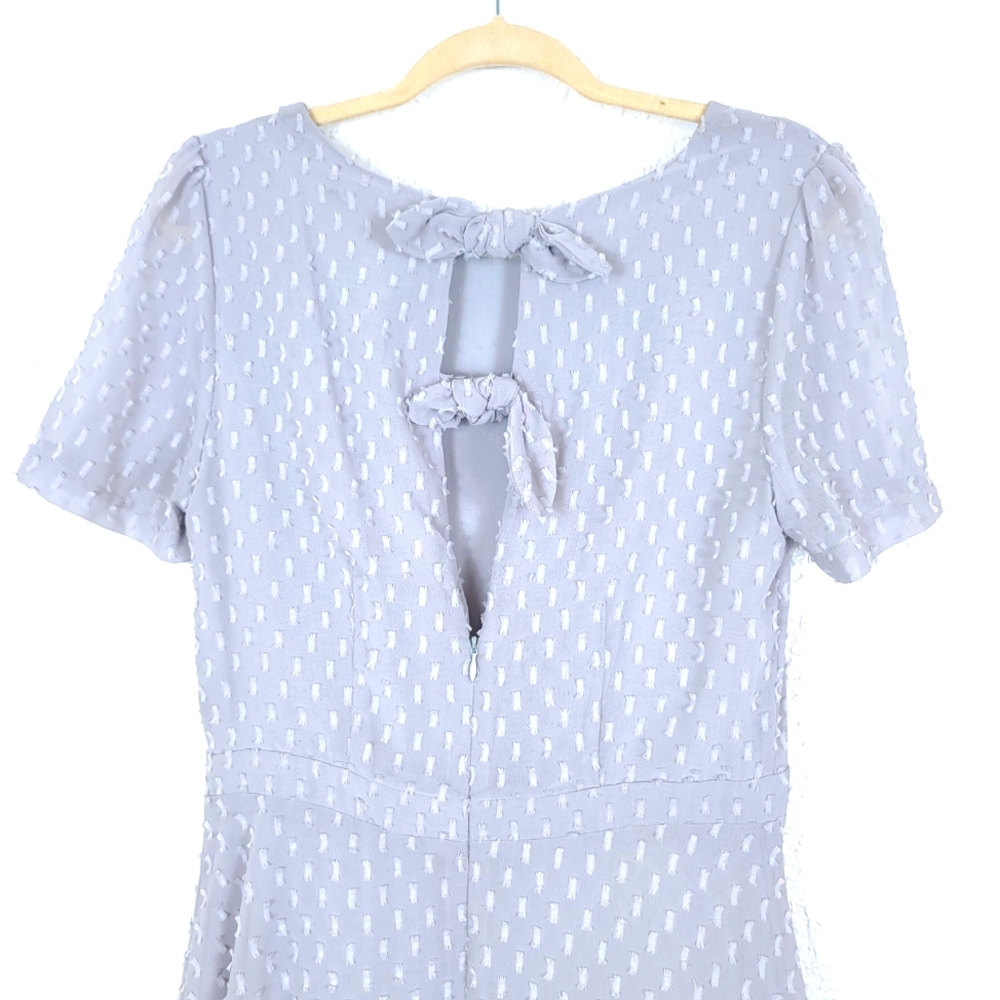 Anthropologie Sunday In Brooklyn Georgiana Bows Textured Mini Dress - Picture 11 of 12